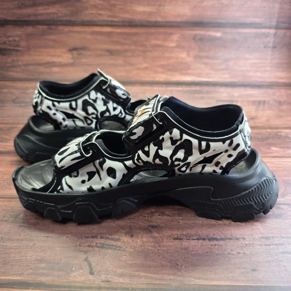 Adidas by Stella McCartney Hika Sandal CA Animal Print Platform IF1797 Womens 8